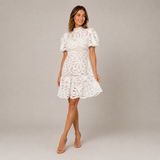 Hortensja – Lace Mock-Neck Midi Dress