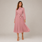 Zoe – Pleated A-Line Midi Dress
