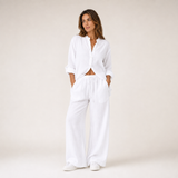 Maja – Wide Leg Linen-Feel Co-ord Set
